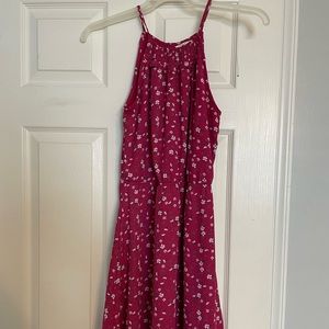 Pink Floral Summer Dress